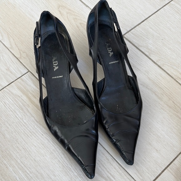 Prada leather kitten heels - Picture 1 of 4